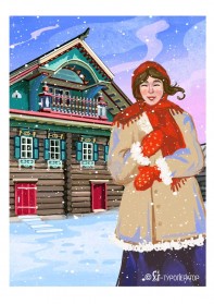 Рождественские гулянья в Вологодской деревне